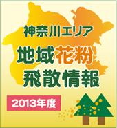 神奈川エリア・地域花粉飛散情報　２０１３年度